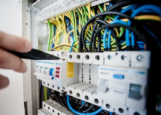 Professional electrical panel with organized breakers and wiring installed by Sammy Electrical Services in La Mirada